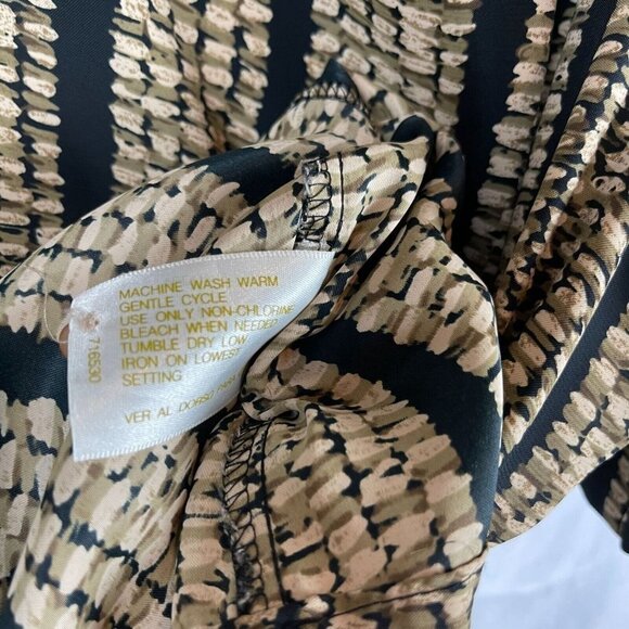 Christie Jill Women Short Sleeve Crew Neck Top Blouse Size L - Picture 4 of 7